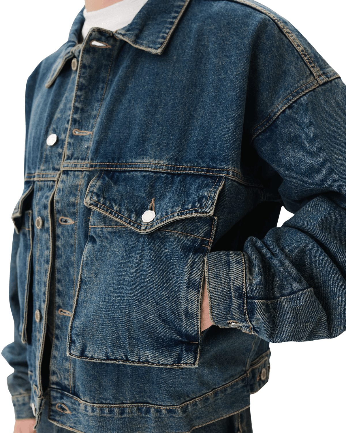 Boxy Denim Trucker Blue - LIKELIHOOD