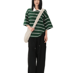 Boxy Jersey Polo Green - LIKELIHOOD