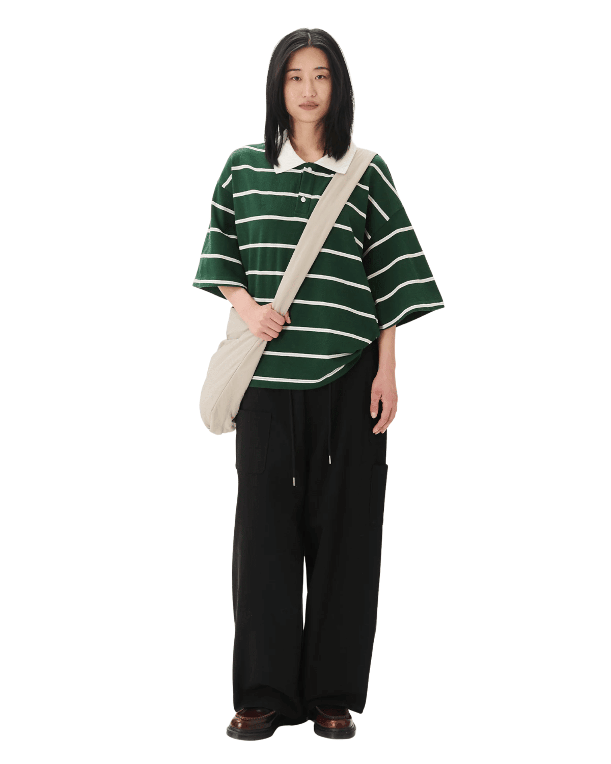 Boxy Jersey Polo Green - LIKELIHOOD