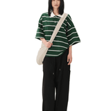Boxy Jersey Polo Green - LIKELIHOOD
