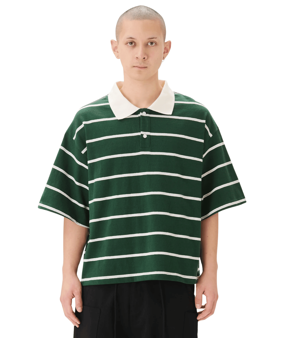 Boxy Jersey Polo Green - LIKELIHOOD