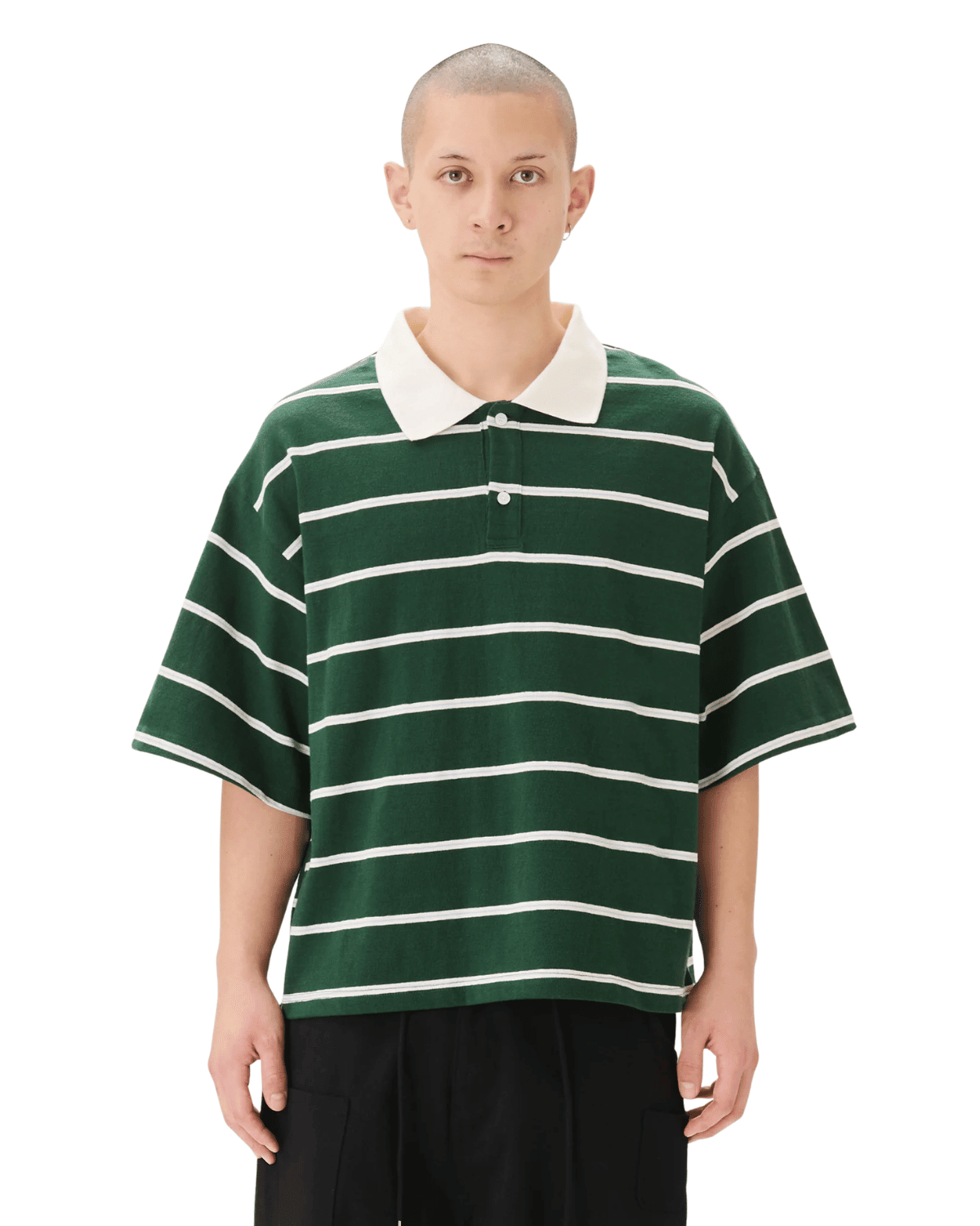 Boxy Jersey Polo Green - LIKELIHOOD