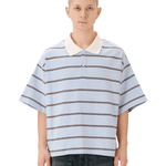 Boxy Jersey Polo Light Blue - LIKELIHOOD