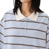 Boxy Jersey Polo Light Blue - LIKELIHOOD
