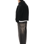 Boxy Zip - Up Hoodie Black - LIKELIHOOD