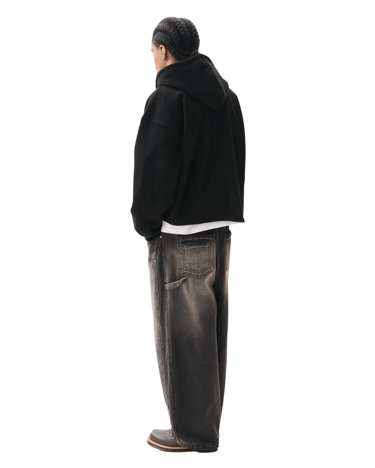 Boxy Zip - Up Hoodie Black - LIKELIHOOD