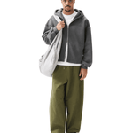 Boxy Zip - Up Hoodie Charcoal - LIKELIHOOD