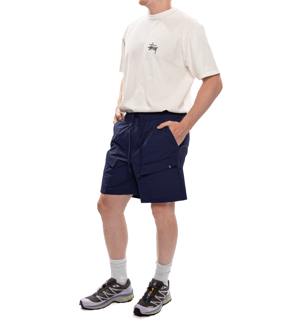 Breaking Point Woven Shorts 'Navy' - LIKELIHOOD