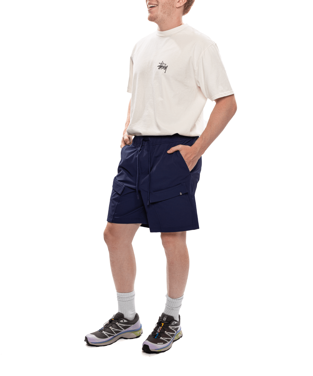 Breaking Point Woven Shorts 'Navy' - LIKELIHOOD