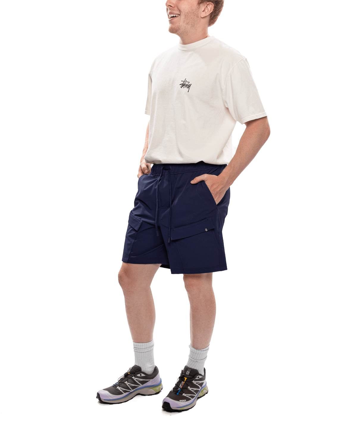 Breaking Point Woven Shorts 'Navy' - LIKELIHOOD