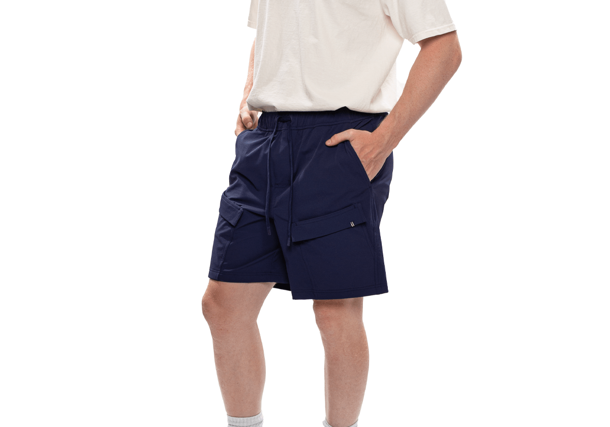 Breaking Point Woven Shorts 'Navy' - LIKELIHOOD