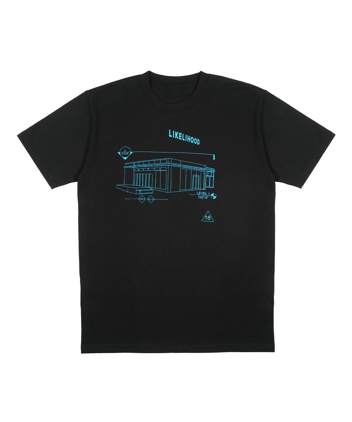 Builders Tee Black/Blue - LIKELIHOOD
