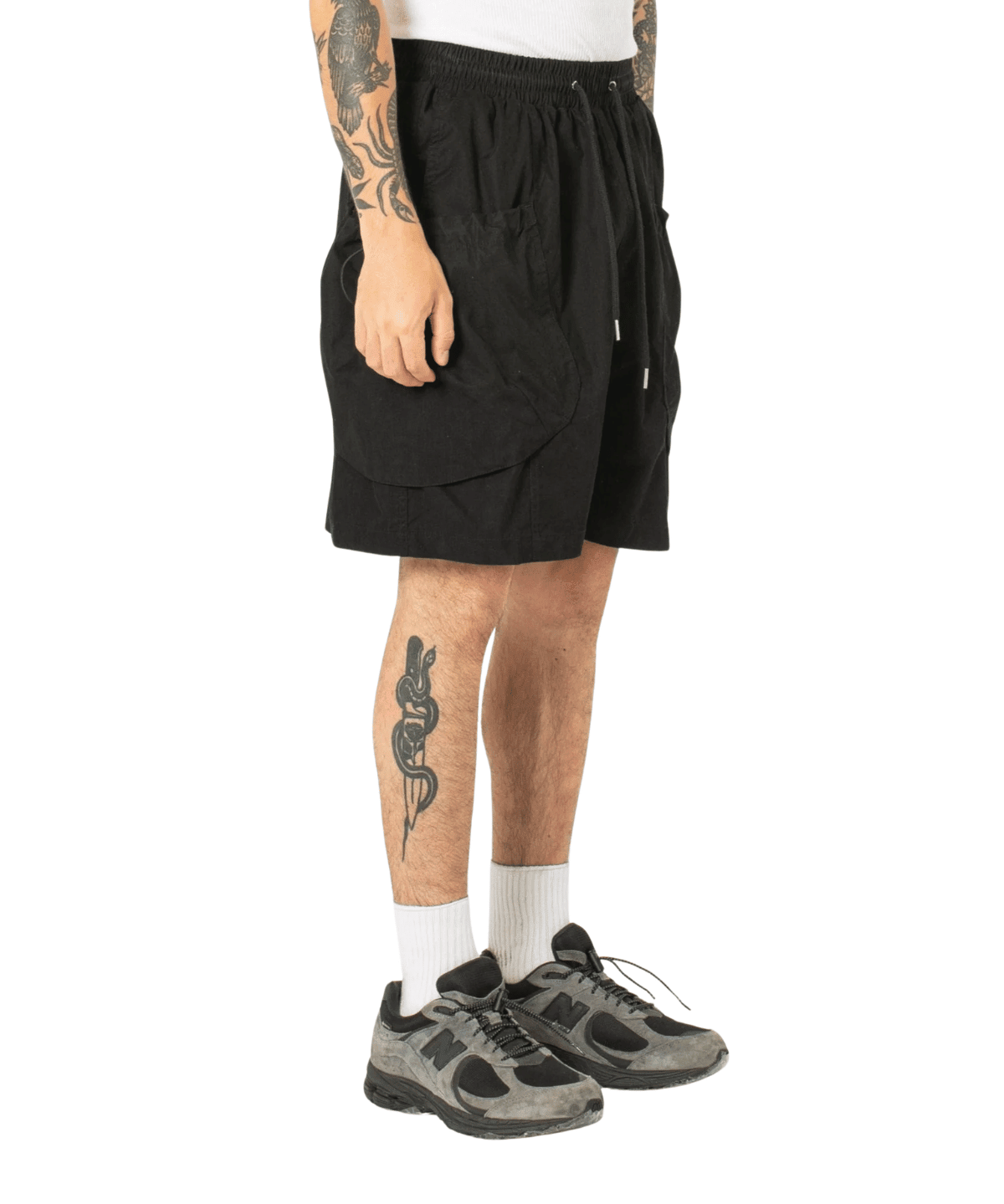 Bungee Cargo Shorts Black - LIKELIHOOD