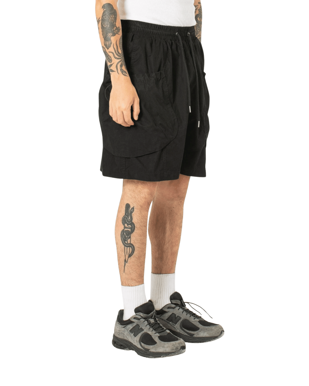 Bungee Cargo Shorts Black - LIKELIHOOD