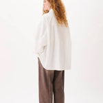 Button-up Layered Shirt White - LIKELIHOOD