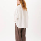 Button-up Layered Shirt White - LIKELIHOOD