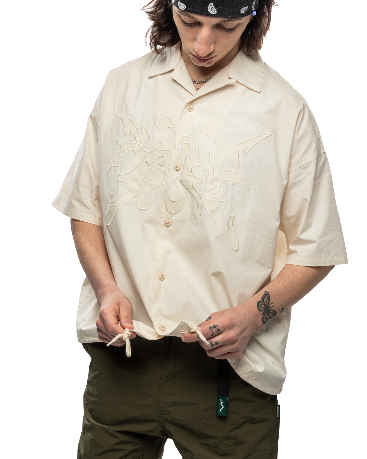 Flight Button Up Bone