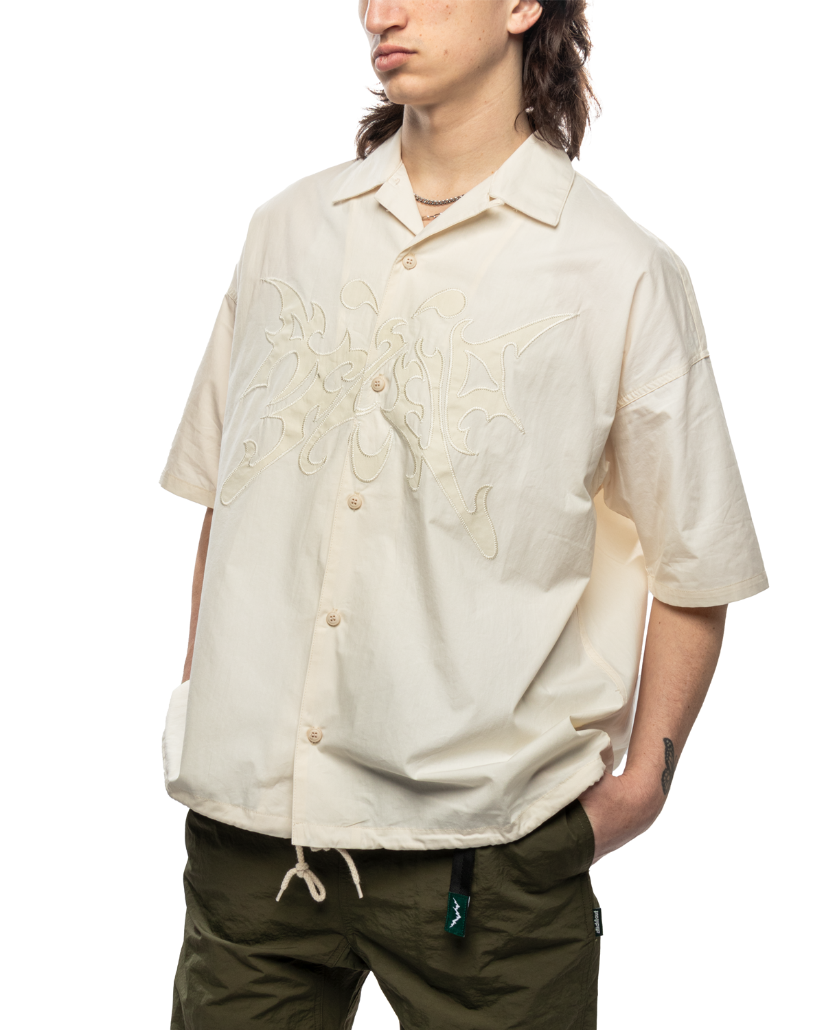 Flight Button Up Bone