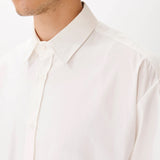 Button-up Layered Shirt White