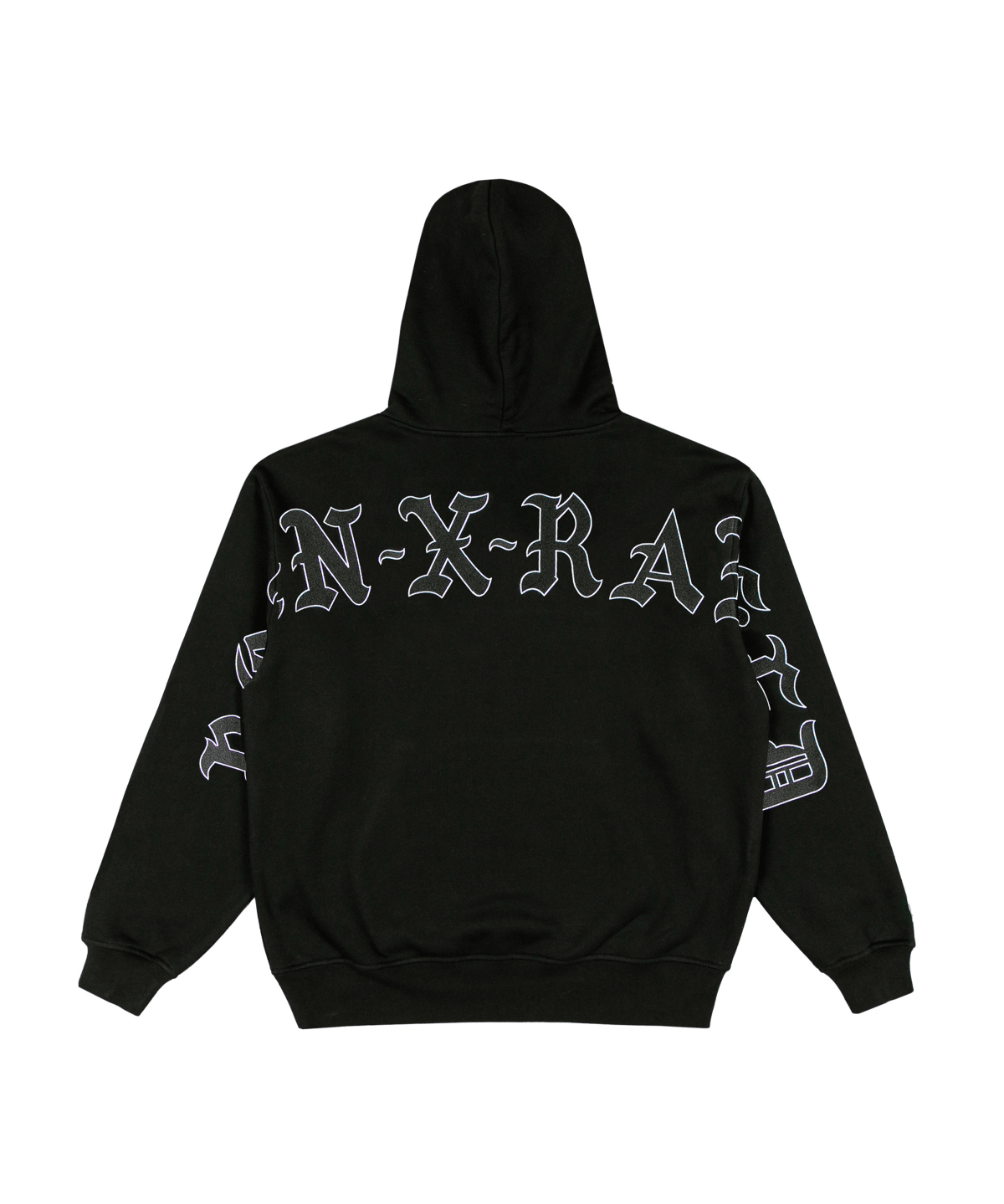 BxR Jumbo Arch Hoodie Black - LIKELIHOOD