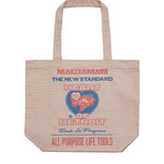 Canvas Graphic Tote Arcan Print Dusty H Brown - LIKELIHOOD