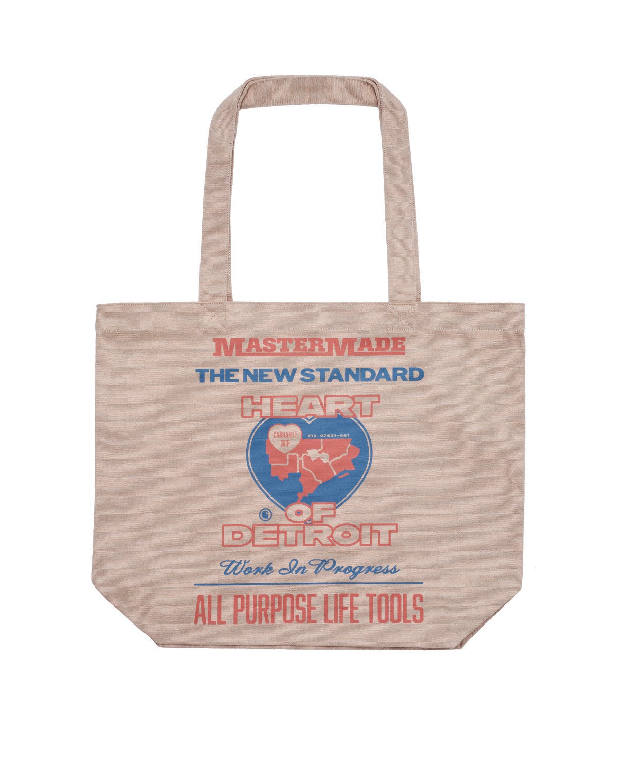 Canvas Graphic Tote Arcan Print Dusty H Brown - LIKELIHOOD