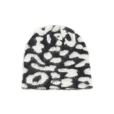 Cashmere Leopard Skullcap Black - LIKELIHOOD