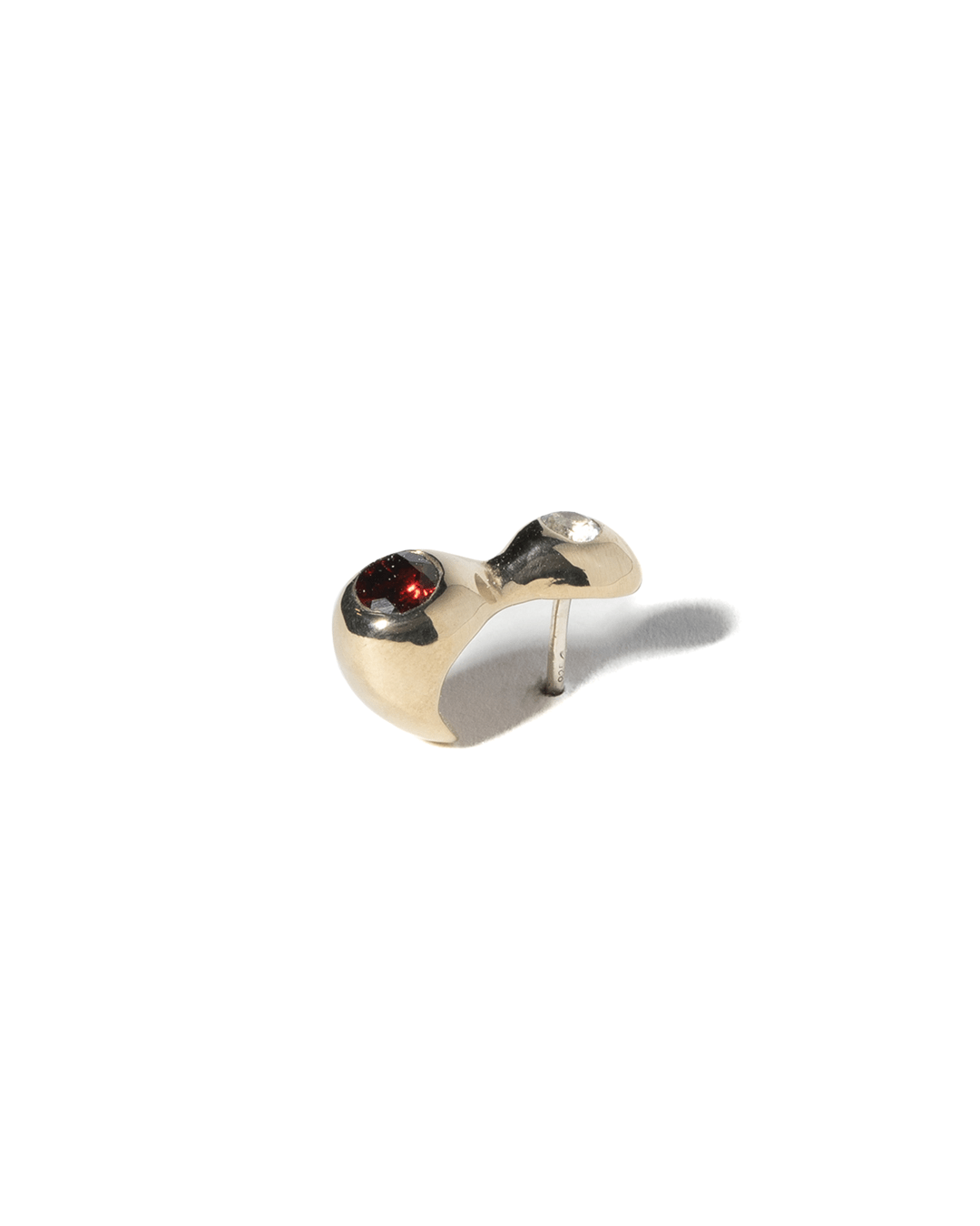 CHAMELLE Gem Stud Gold Plated Bronze/Topaz/Garnet - LIKELIHOOD