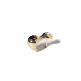 CHAMELLE Gem Stud Gold Plated Bronze/Topaz/Garnet - LIKELIHOOD