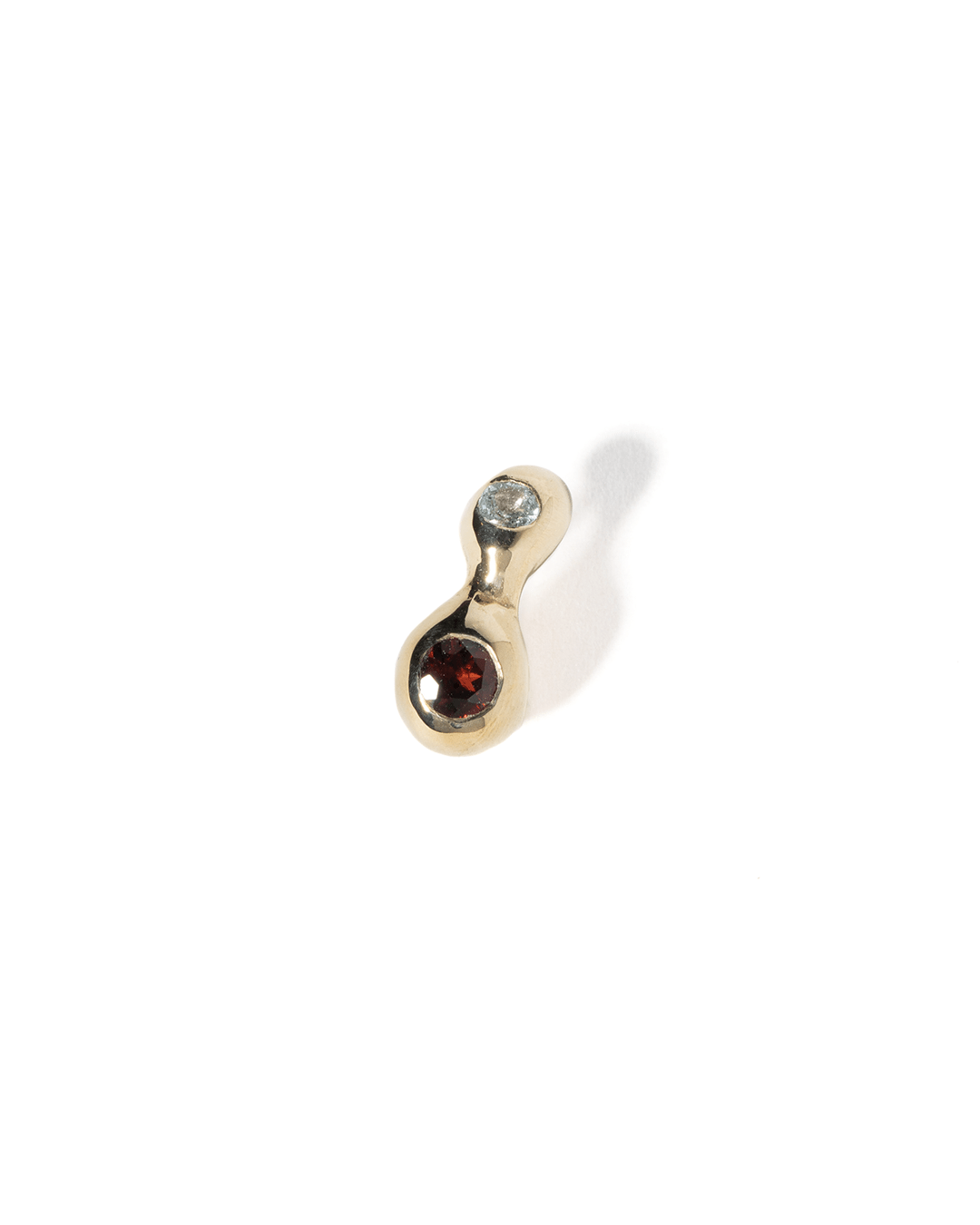 CHAMELLE Gem Stud Gold Plated Bronze/Topaz/Garnet - LIKELIHOOD