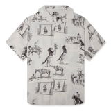 Charcoal Montage Camp Shirt Bone - LIKELIHOOD