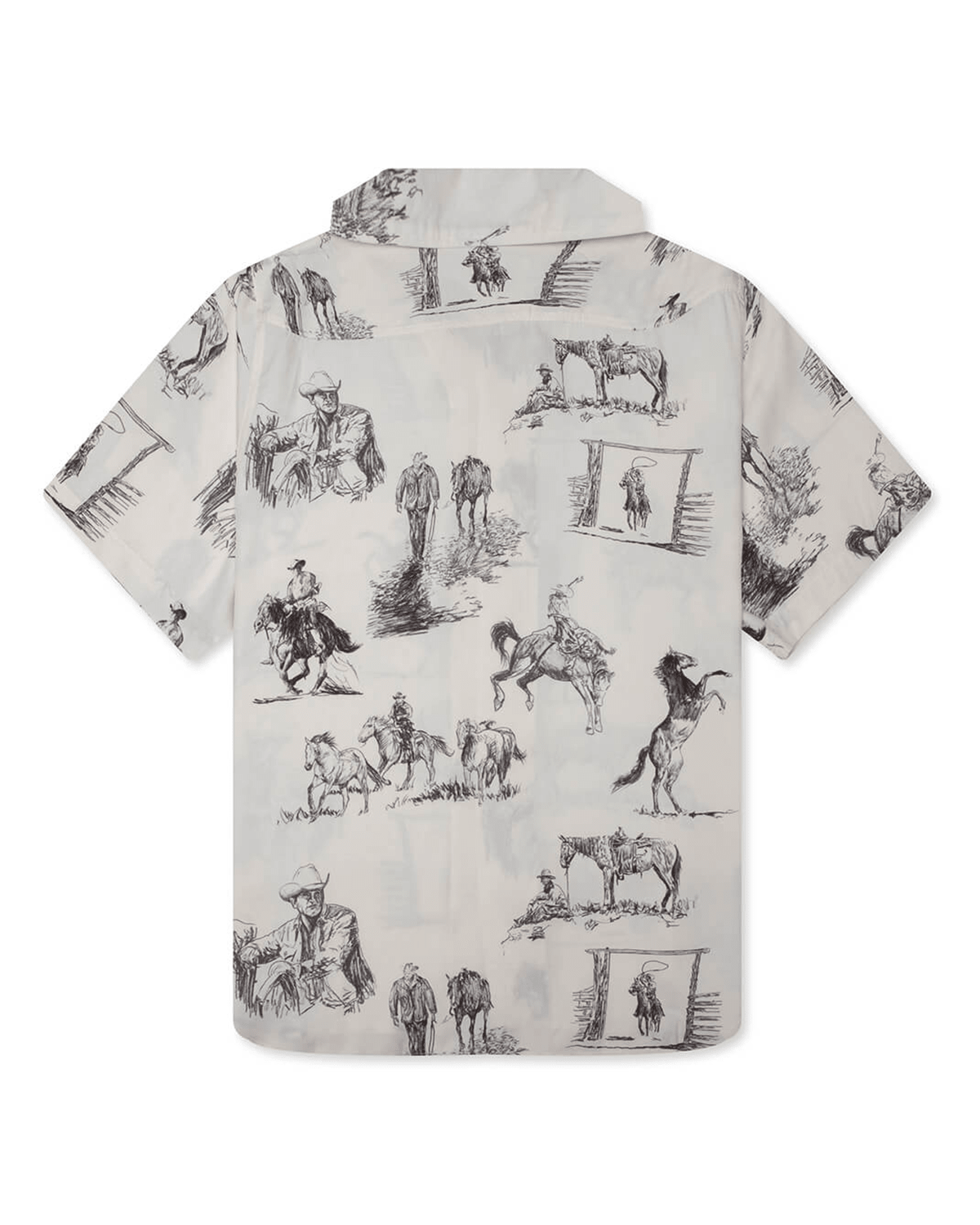 Charcoal Montage Camp Shirt Bone - LIKELIHOOD