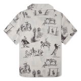 Charcoal Montage Camp Shirt Bone - LIKELIHOOD