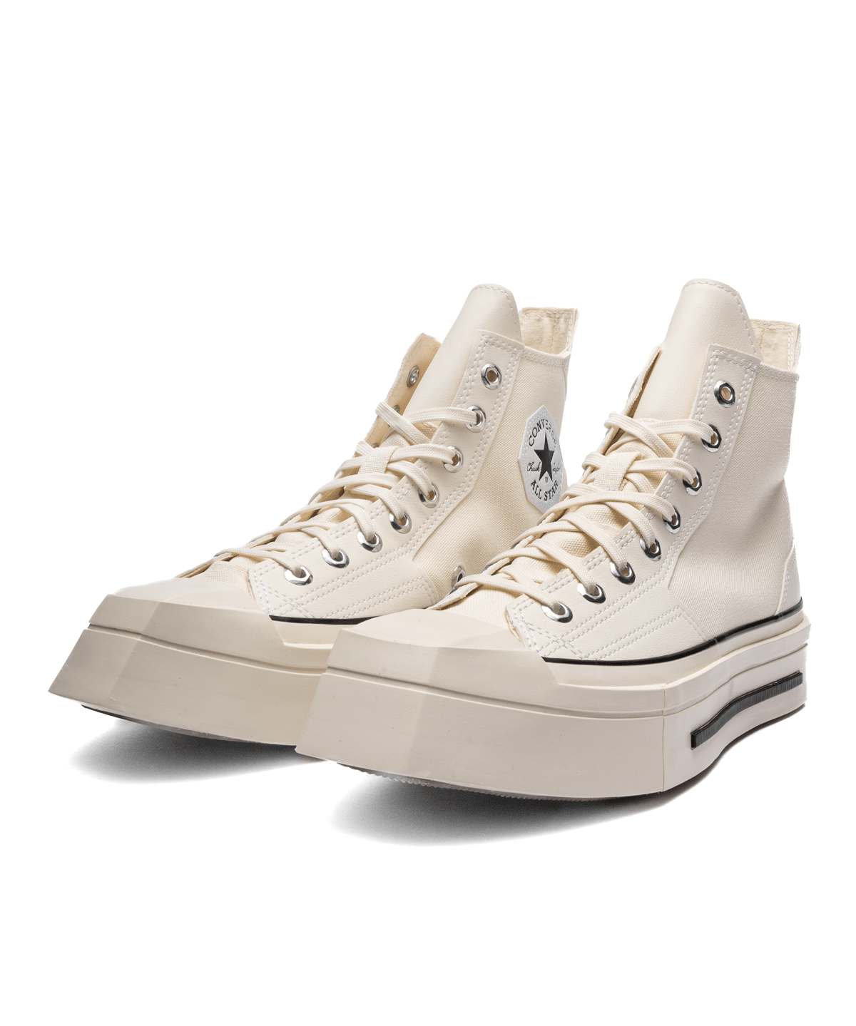 Chuck 70 De Luxe Squared Egret/Black/Egret - LIKELIHOOD