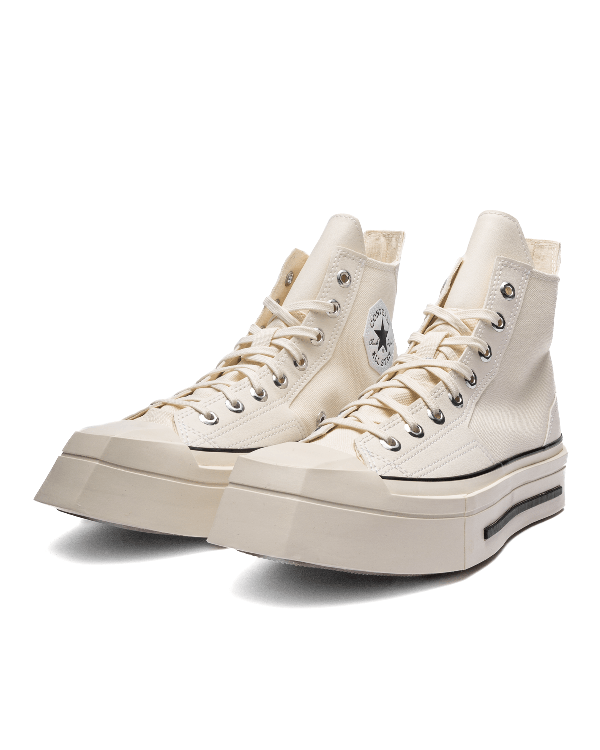 Chuck 70 De Luxe Squared Egret/Black/Egret - LIKELIHOOD