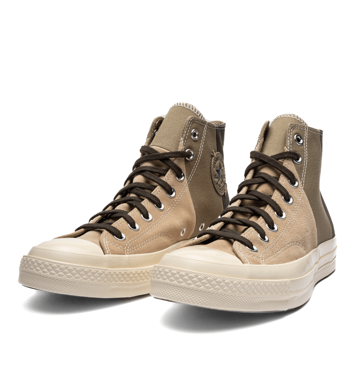 Chuck 70 High Patchwork Suede Nutty Granola/Mossy Sloth/Cave Green - LIKELIHOOD