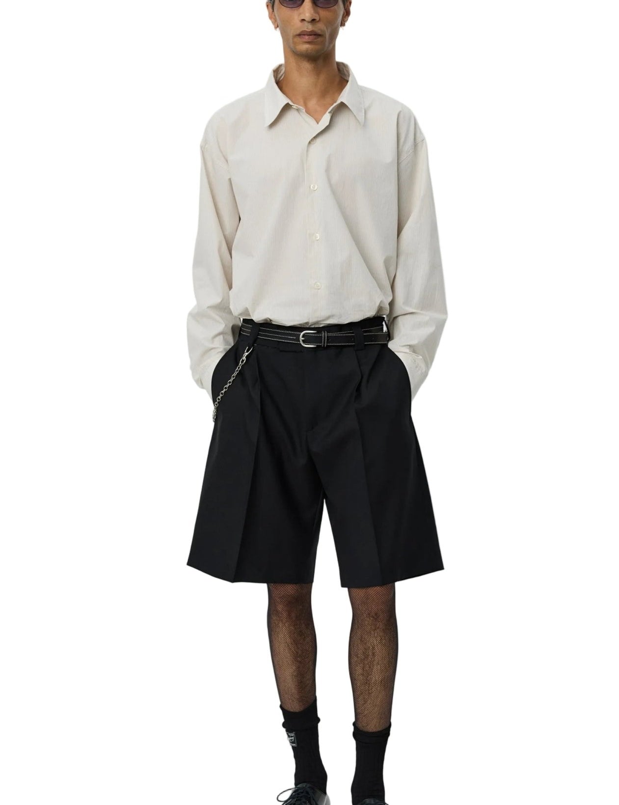 Classic Shorts Black Tropical Wool - LIKELIHOOD