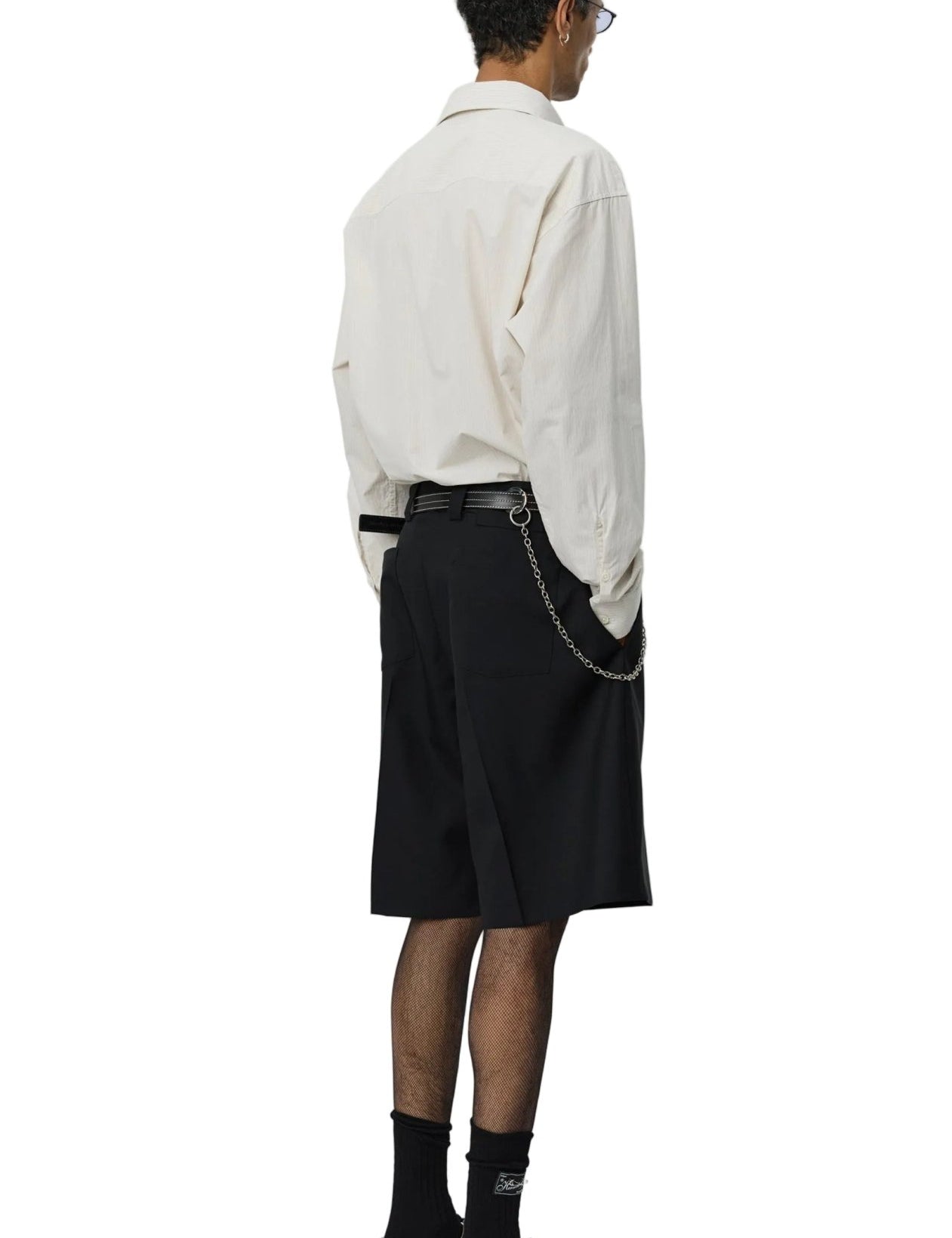 Classic Shorts Black Tropical Wool - LIKELIHOOD
