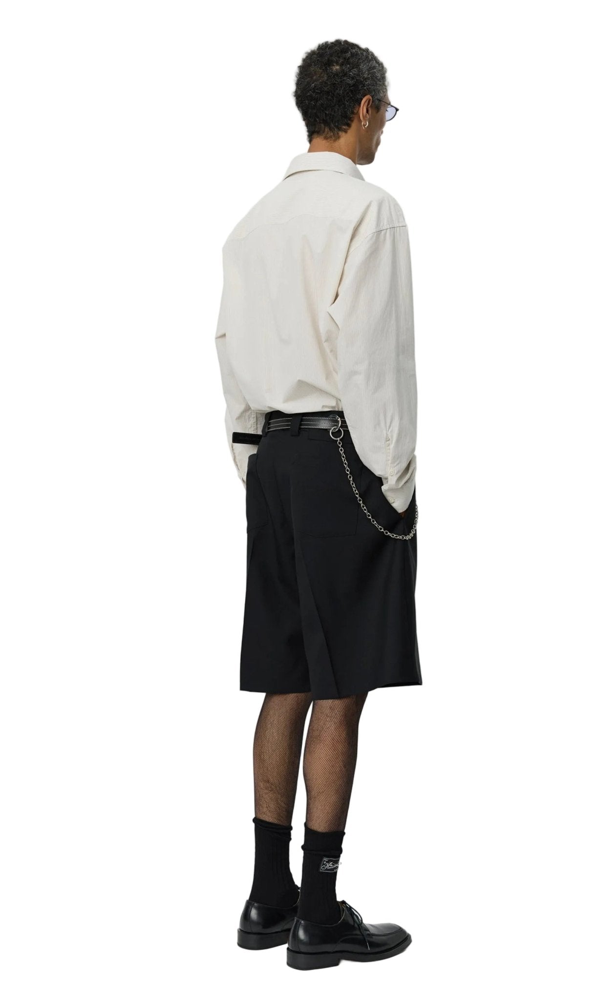 Classic Shorts Black Tropical Wool - LIKELIHOOD