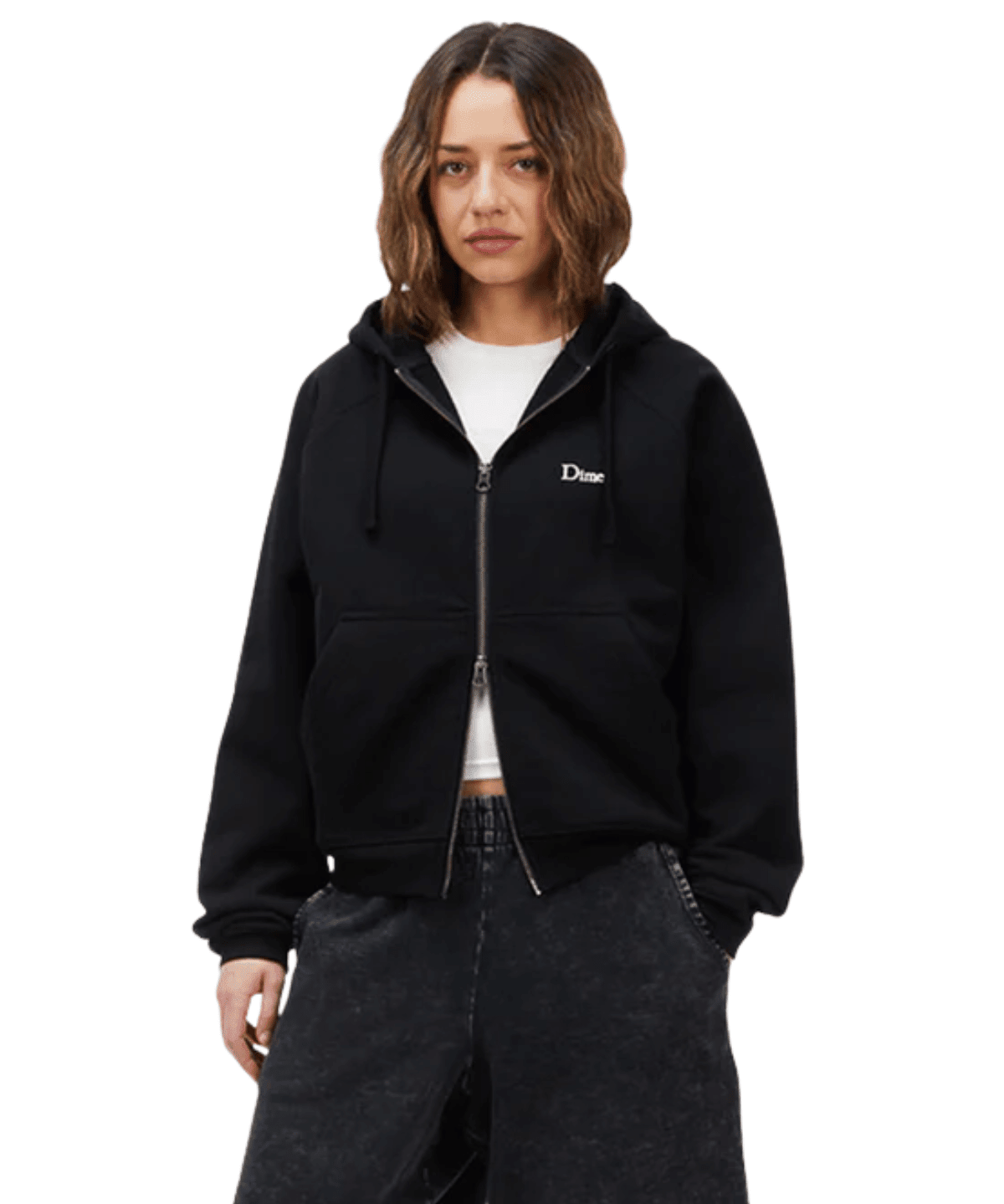 Classic Small Logo Zip Hoodie Black - LIKELIHOOD