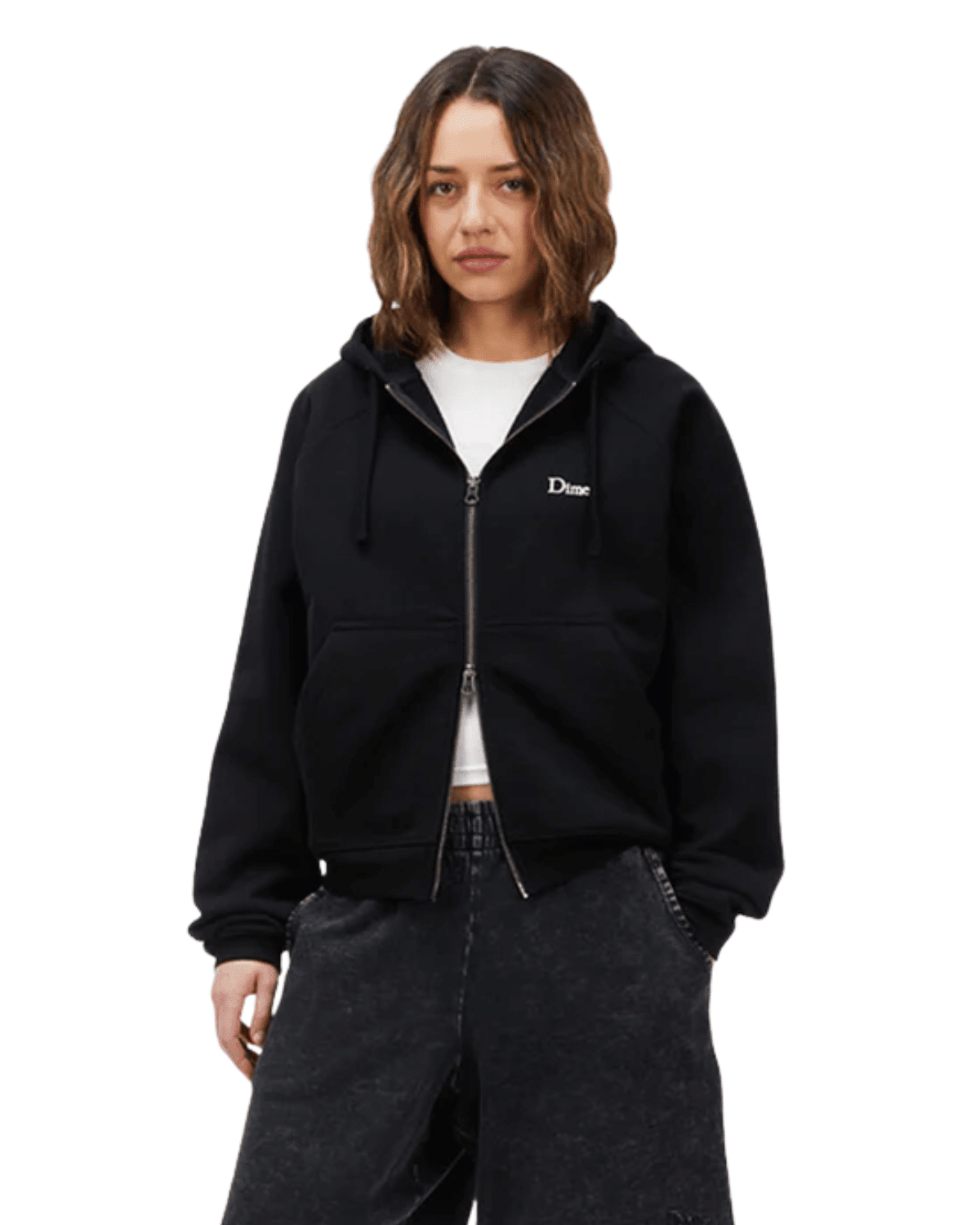 Classic Small Logo Zip Hoodie Black - LIKELIHOOD