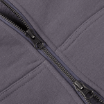 Classic Small Logo Zip Hoodie Charcoal Grape - LIKELIHOOD