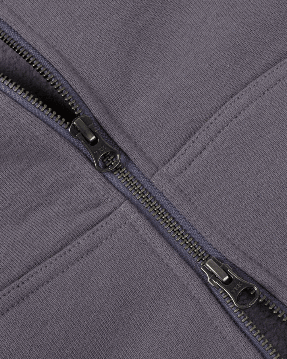 Classic Small Logo Zip Hoodie Charcoal Grape - LIKELIHOOD
