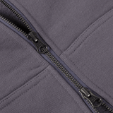 Classic Small Logo Zip Hoodie Charcoal Grape - LIKELIHOOD
