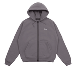 Classic Small Logo Zip Hoodie Charcoal Grape - LIKELIHOOD