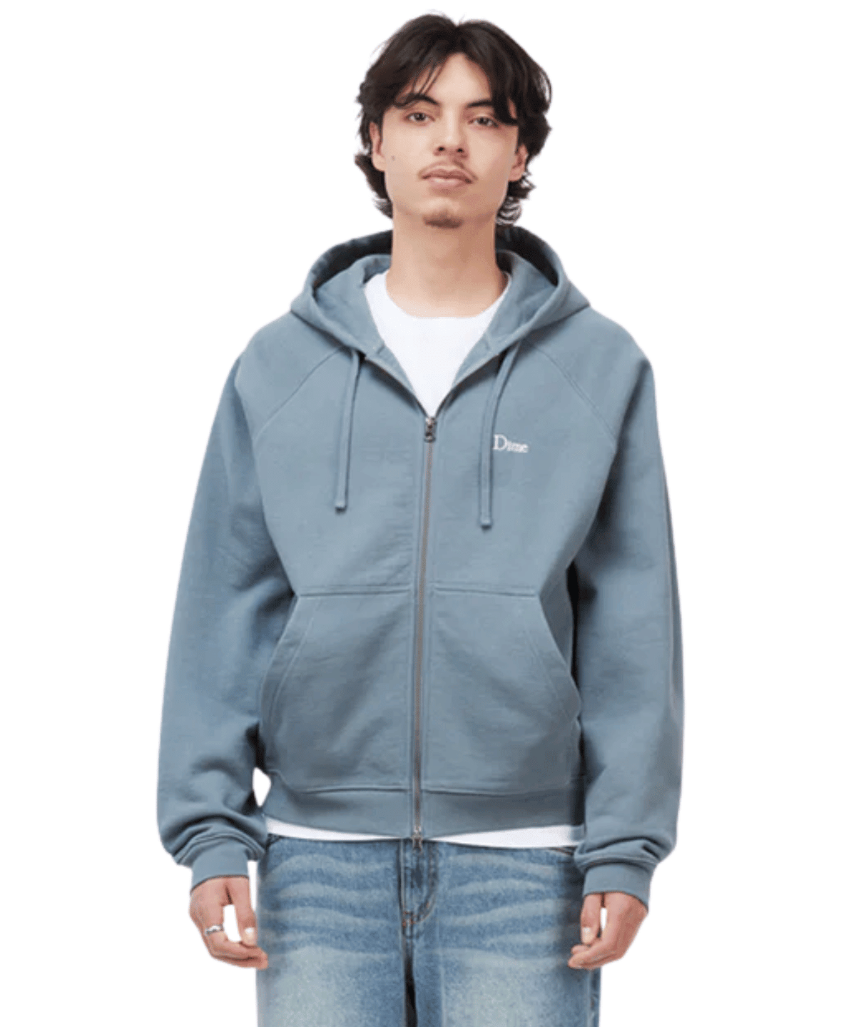 Classic Small Logo Zip Hoodie Granite - LIKELIHOOD