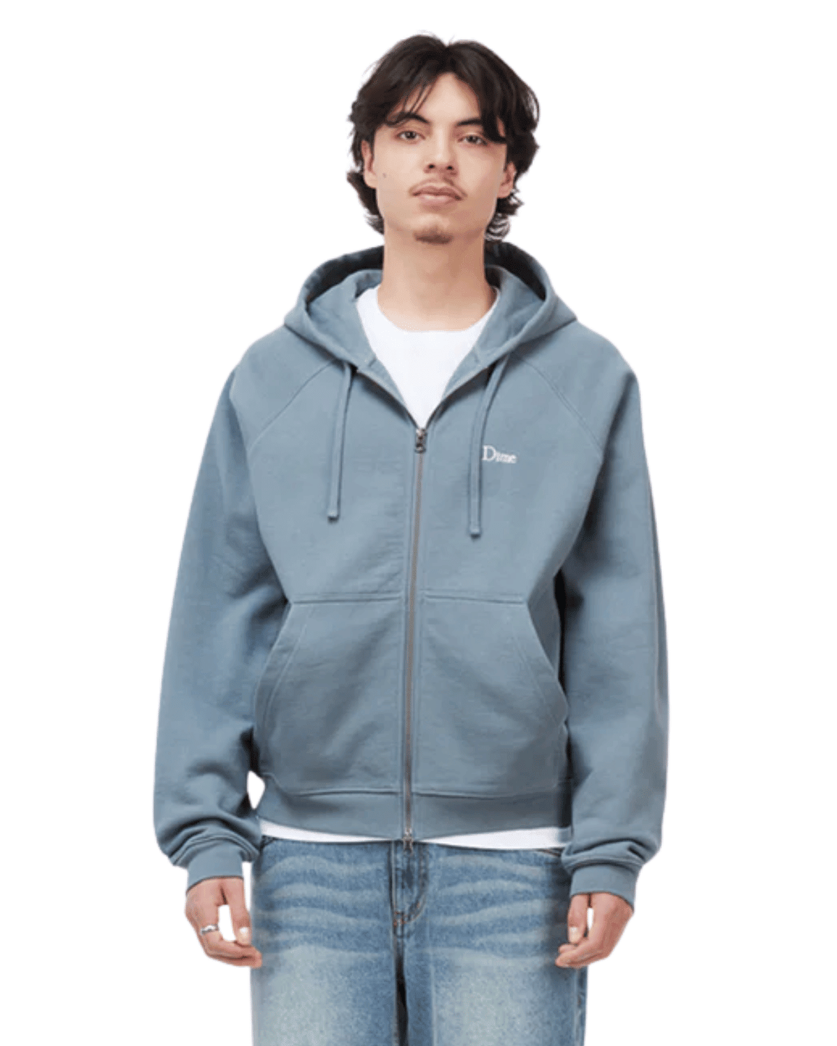 Classic Small Logo Zip Hoodie Granite - LIKELIHOOD
