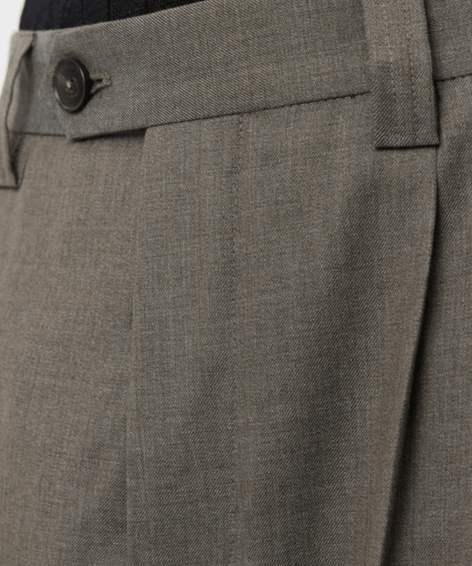Classic Trousers Light Taupe Wool - LIKELIHOOD