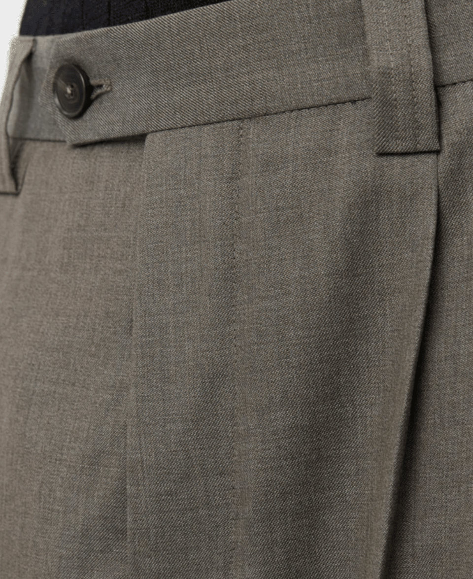 Classic Trousers Light Taupe Wool - LIKELIHOOD