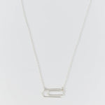 Clip Necklace Brushed Silver - LIKELIHOOD